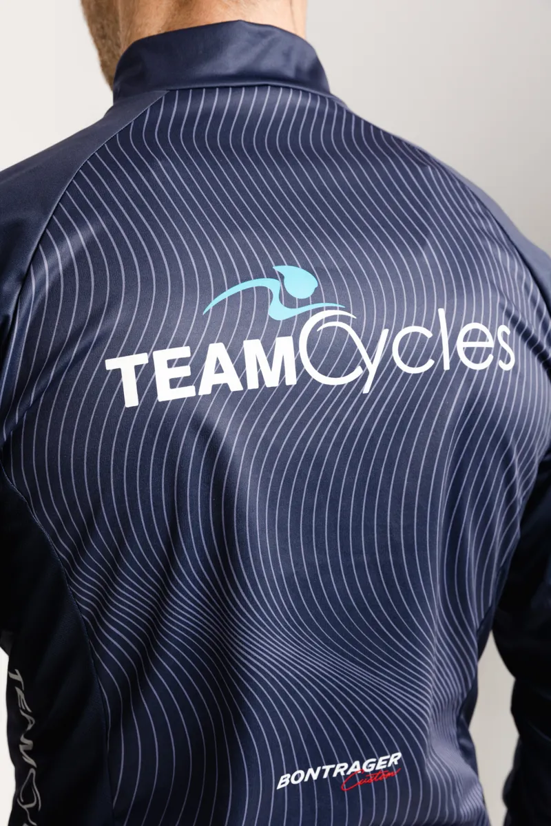 Team Cycles Windshield Cycling Jacket in Navy Blue-6